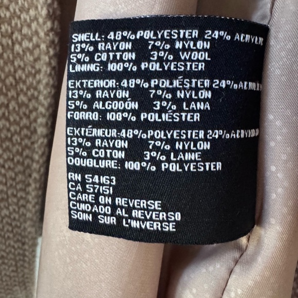 Jessica Simpson Belted Wrap Peacoat Textured Knit Size Medium - Picture 5 of 5